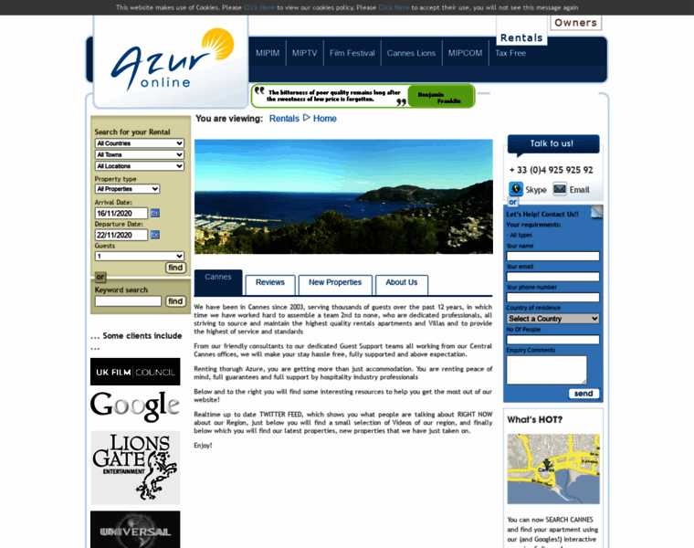Azur-online.com thumbnail