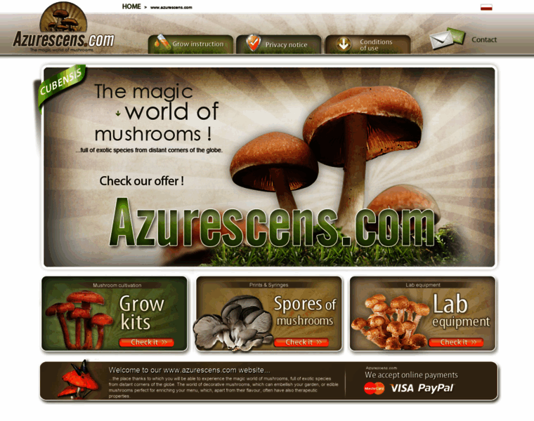Azurescens.com thumbnail