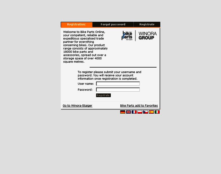 b2b.winora-group.com at WI. Welcome to Bike Parts, your capable ...