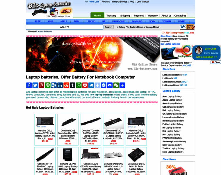 B2c-laptop-batteries.com thumbnail