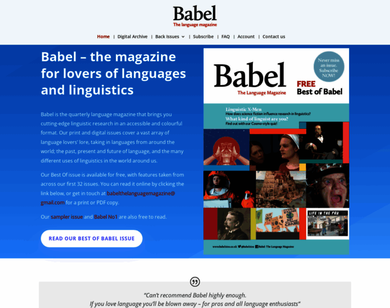 Babelzine.com thumbnail