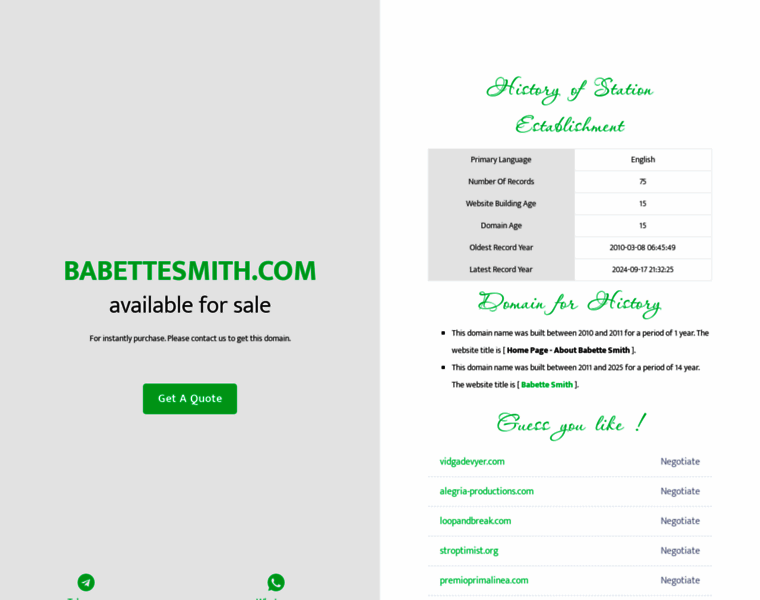 Babettesmith.com thumbnail Babettesmith.com thumbnail