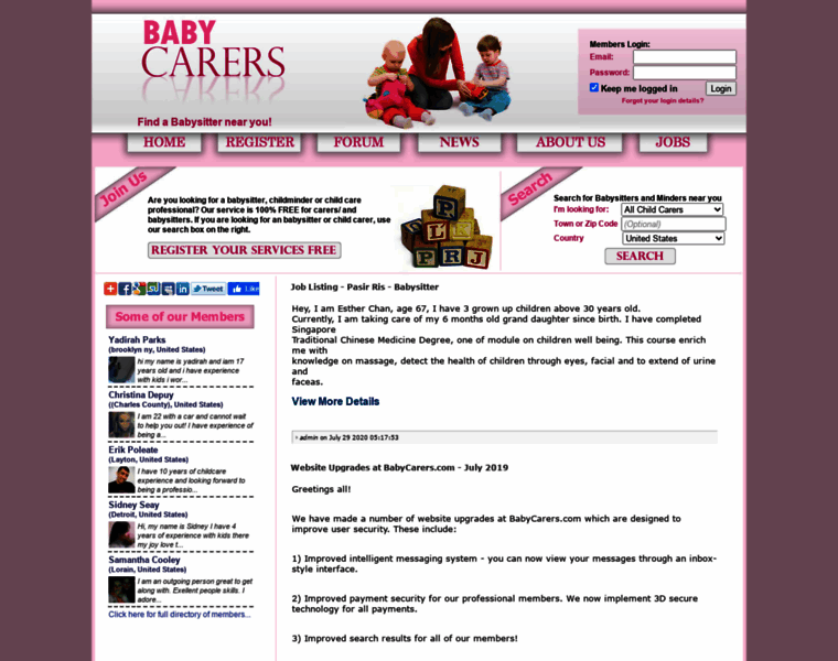Babycarers.com thumbnail