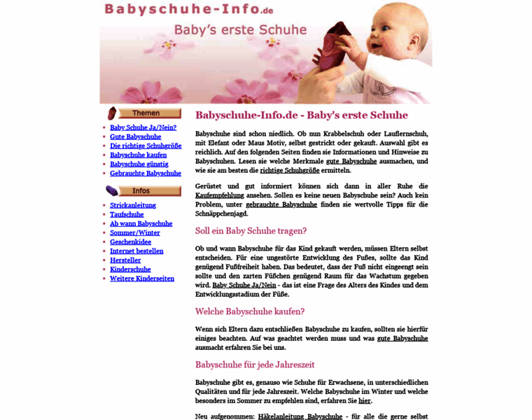 Babyschuhe-info.de thumbnail