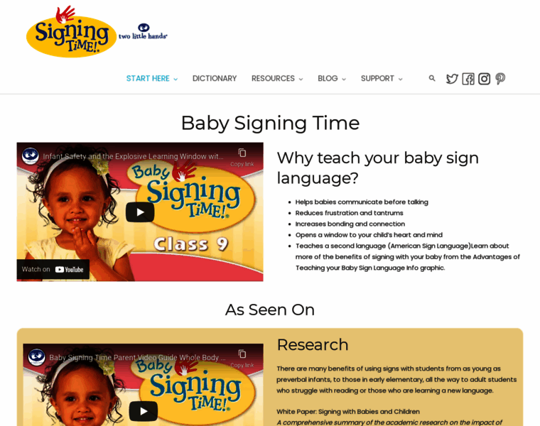 Babysigningtime.com thumbnail