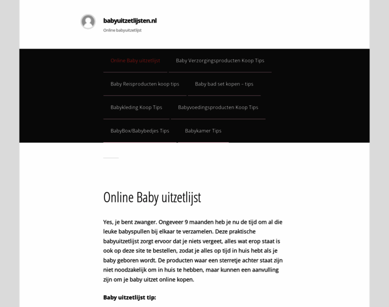Babyuitzetlijsten.nl thumbnail