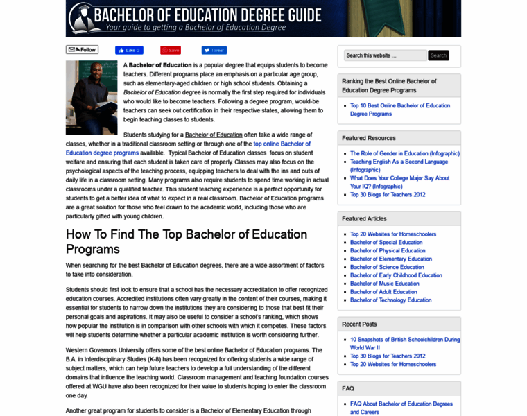 Bachelor-of-education.org thumbnail