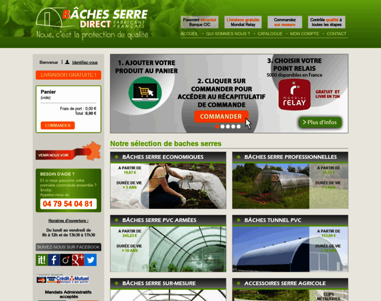 Baches-serre-direct.com thumbnail