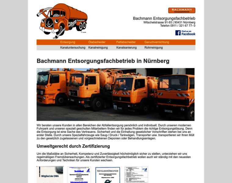 Bachmann-entsorgung.de thumbnail