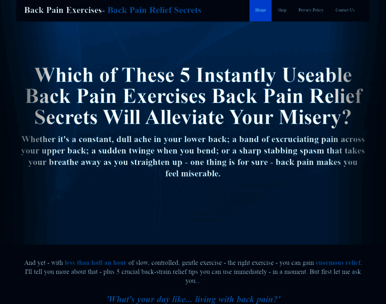 Back-pain-exercises.com thumbnail