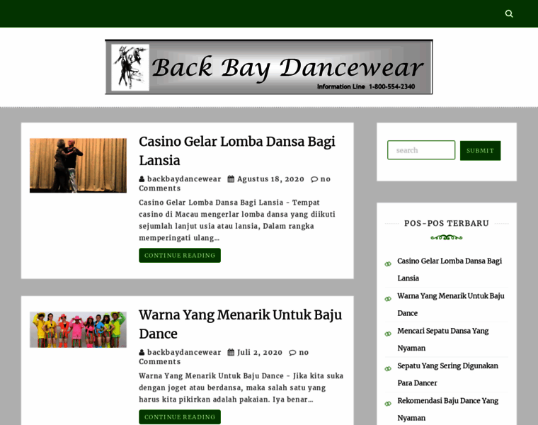 Backbaydancewear.com thumbnail