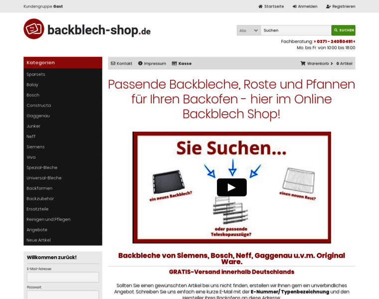 Backblech-shop.de thumbnail