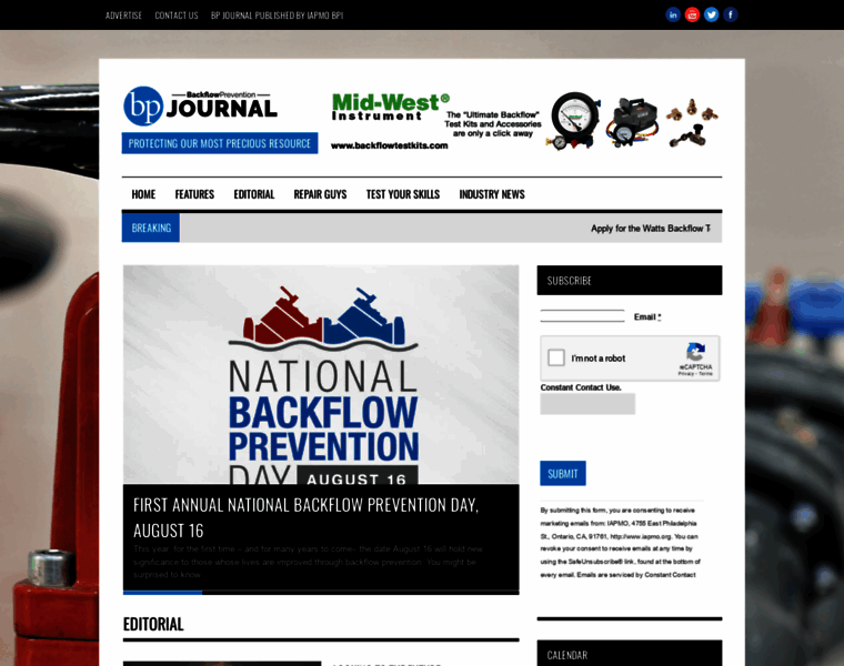 Backflowpreventionjournal.org thumbnail