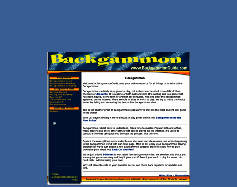 Backgammonguide.com thumbnail