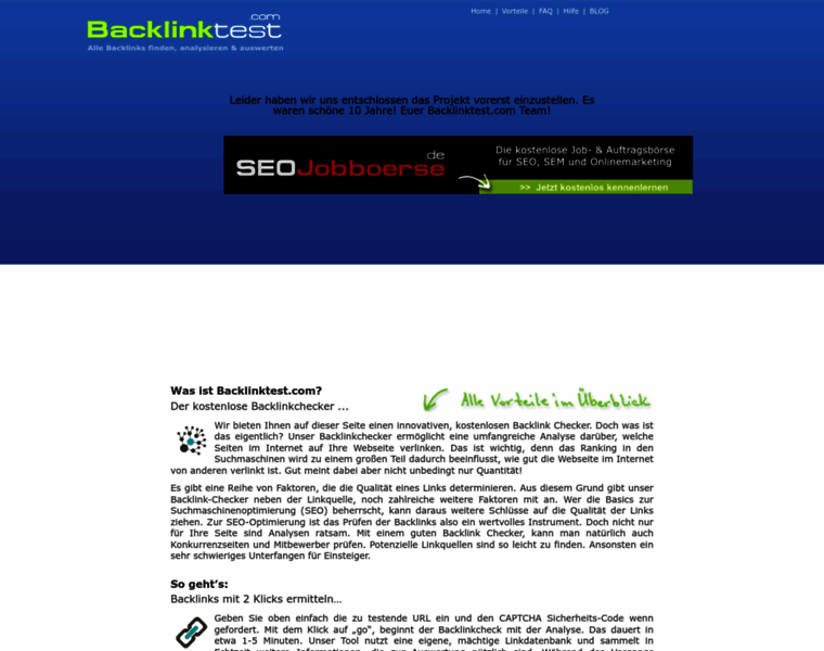Backlinktest.com thumbnail