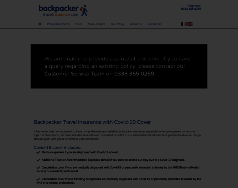 Backpackertravelinsurance.com thumbnail