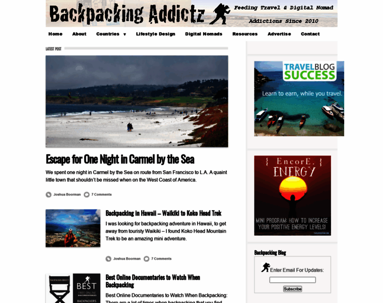 Backpackingaddictz.com thumbnail