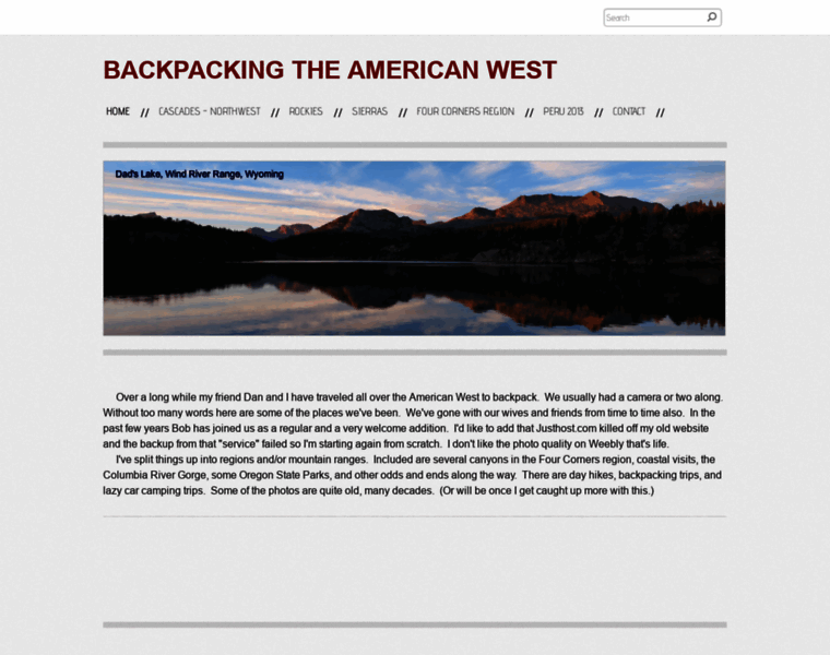 Backpackingamericanwest.com thumbnail