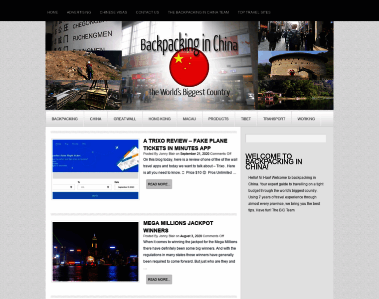 Backpackinginchina.net thumbnail