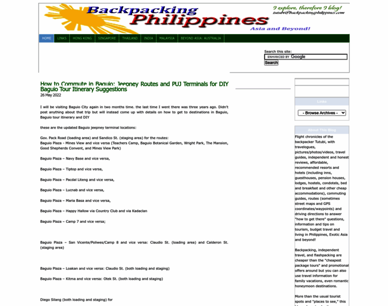 Backpackingphilippines.com thumbnail