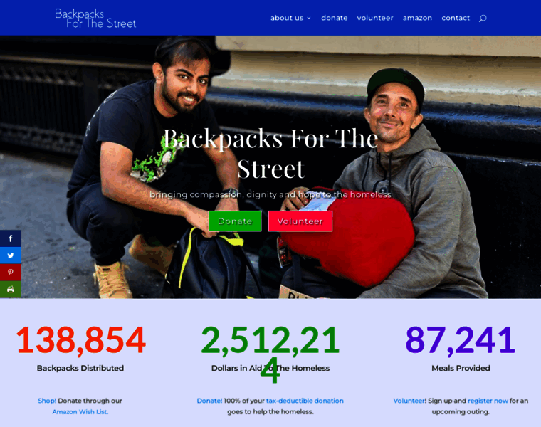 Backpacksforthestreet.org thumbnail