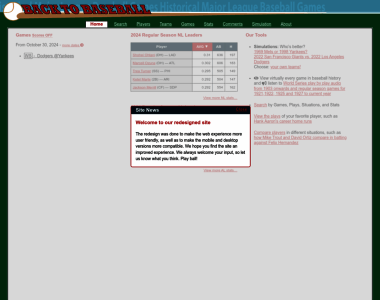 Backtobaseball.com thumbnail Backtobaseball.com thumbnail