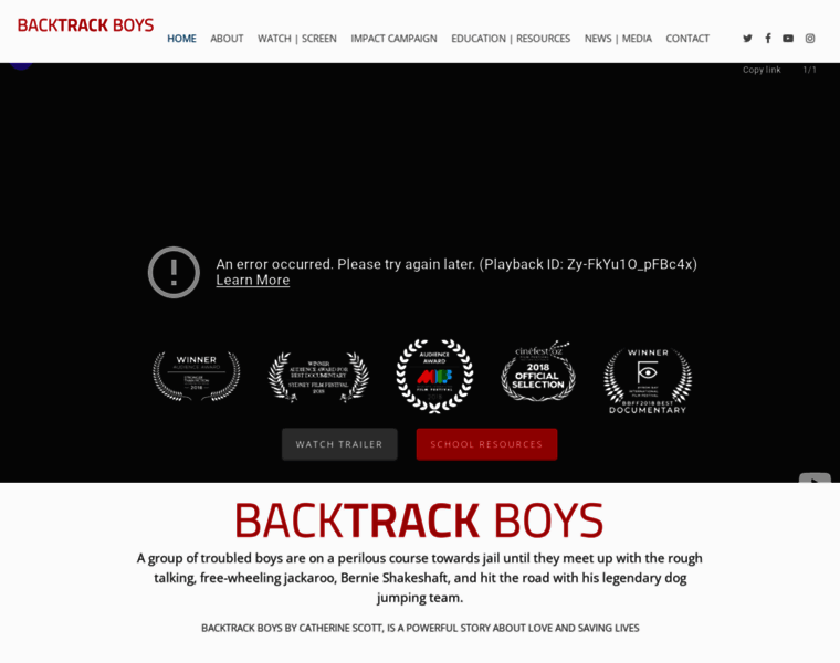Backtrackboys.com thumbnail