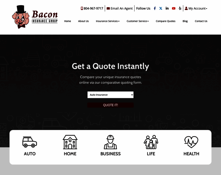 Bacon-insurance.com thumbnail