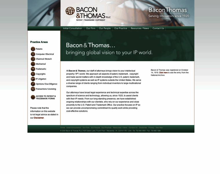 Baconthomas.com thumbnail