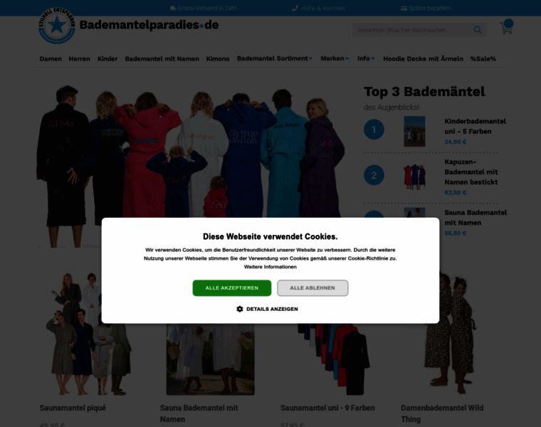 Bademantelparadies.de thumbnail Bademantelparadies.de thumbnail