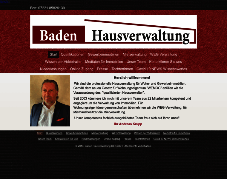 Baden-hausverwaltung.com thumbnail