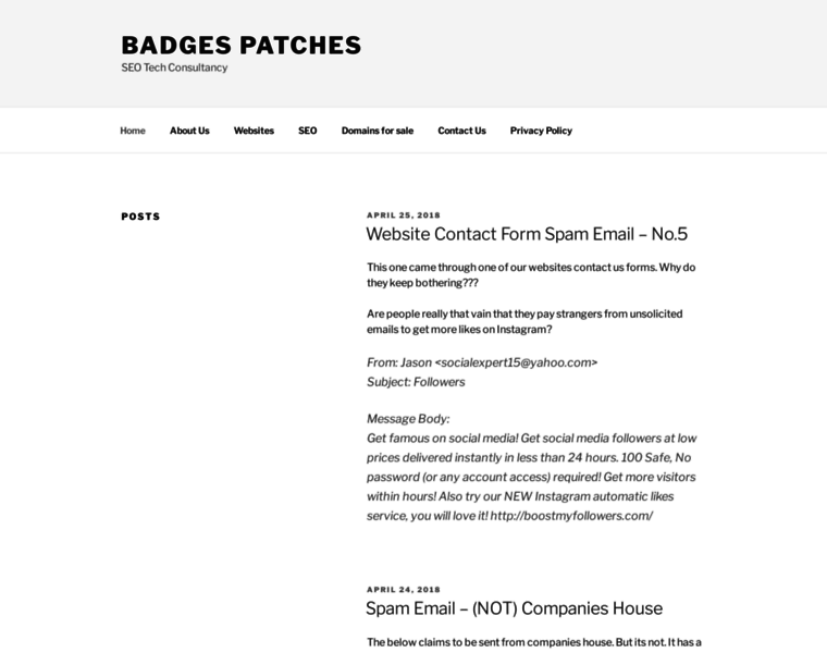 Badgespatches.com thumbnail
