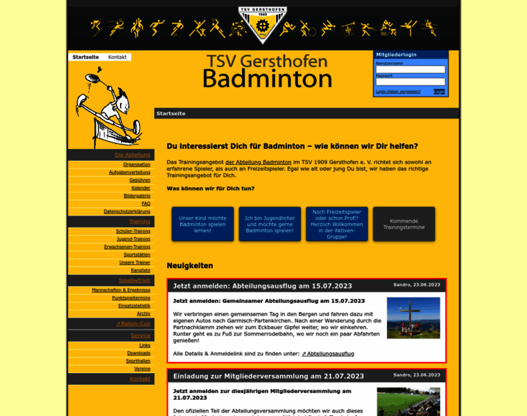 Badminton-gersthofen.de thumbnail