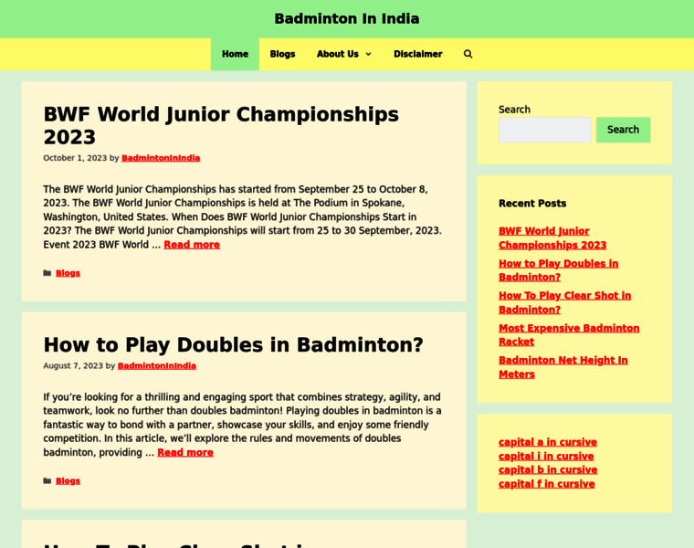 Badmintoninindia.com thumbnail