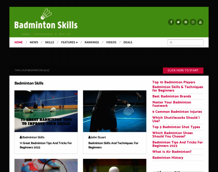 Badmintonskills.net thumbnail