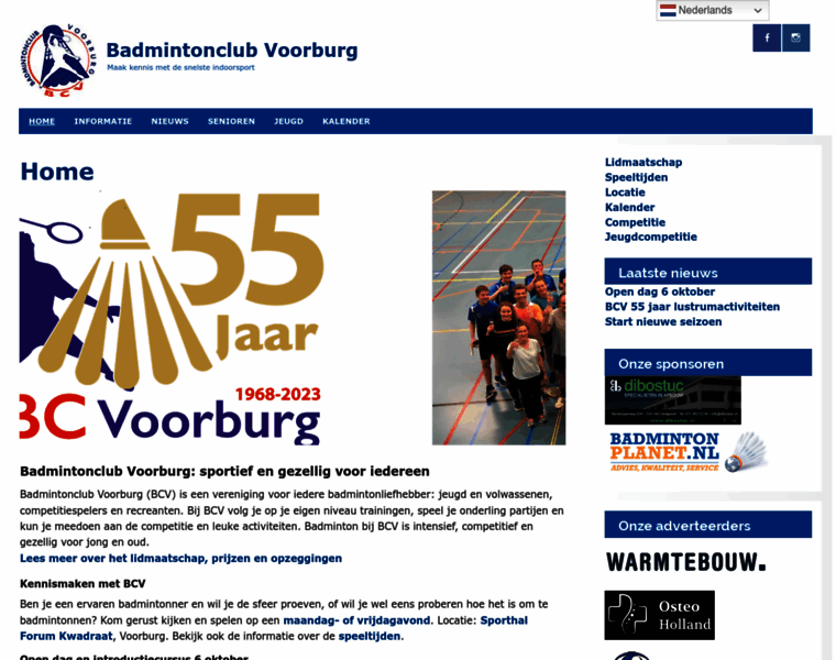 Badmintonvoorburg.nl thumbnail