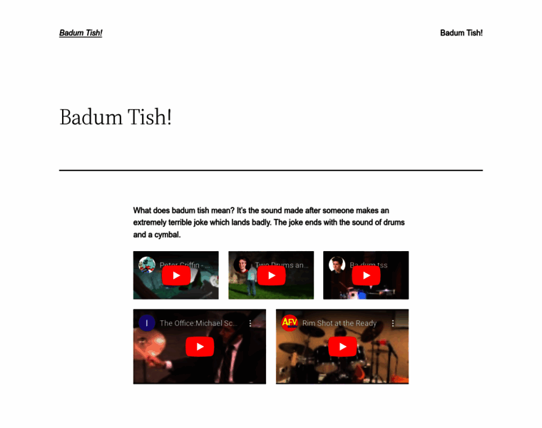 Badum-tish.com thumbnail