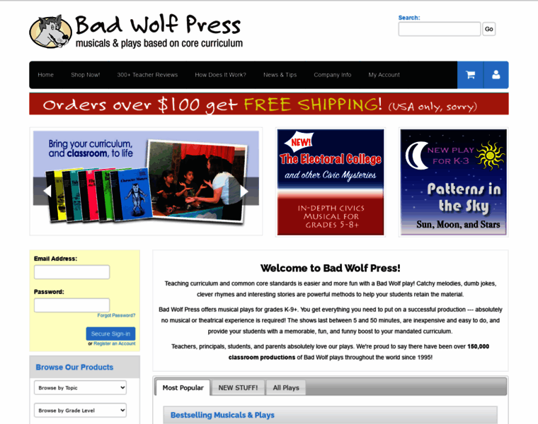 Badwolfpress.com thumbnail