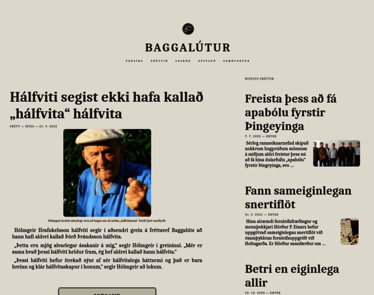 Baggalutur.is thumbnail