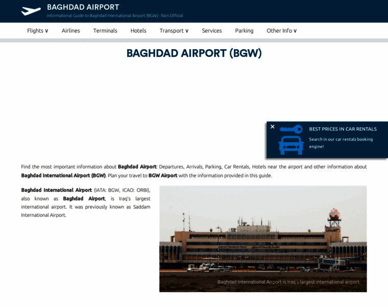 Baghdad-airport.com thumbnail