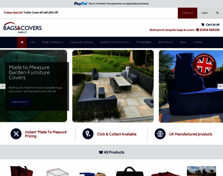 Bagsandcoversdirect.co.uk thumbnail Bagsandcoversdirect.co.uk thumbnail