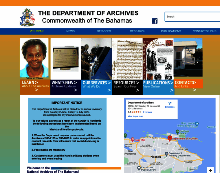 Bahamasnationalarchives.bs thumbnail