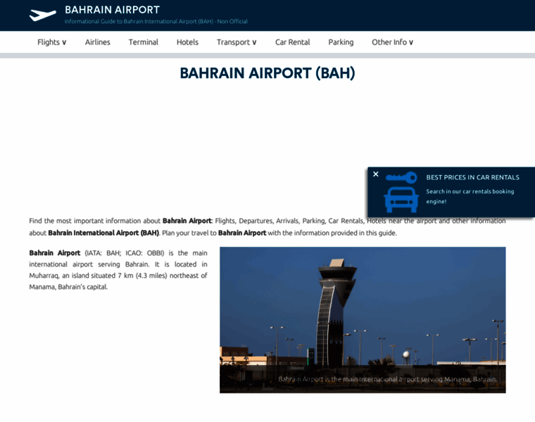 Bahrain-airport.com thumbnail