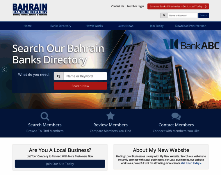 Bahrainbanksdirectory.com thumbnail