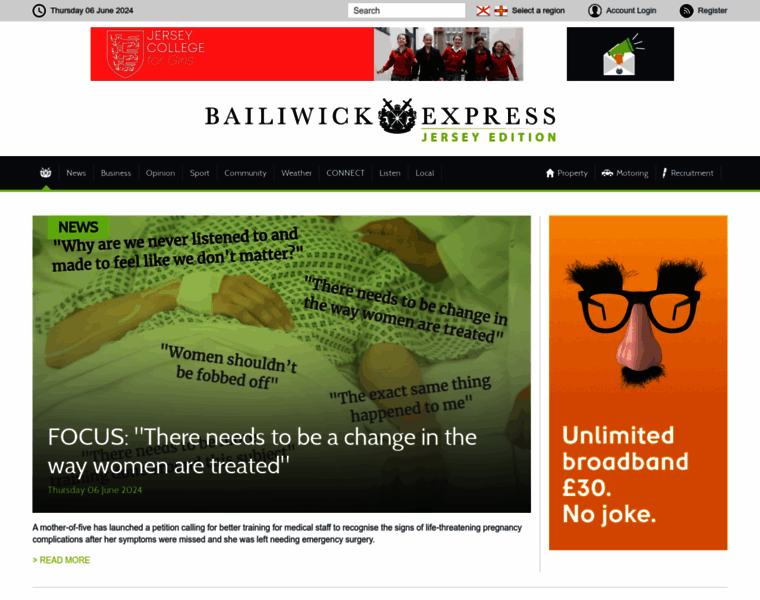 Bailiwickexpress.com thumbnail