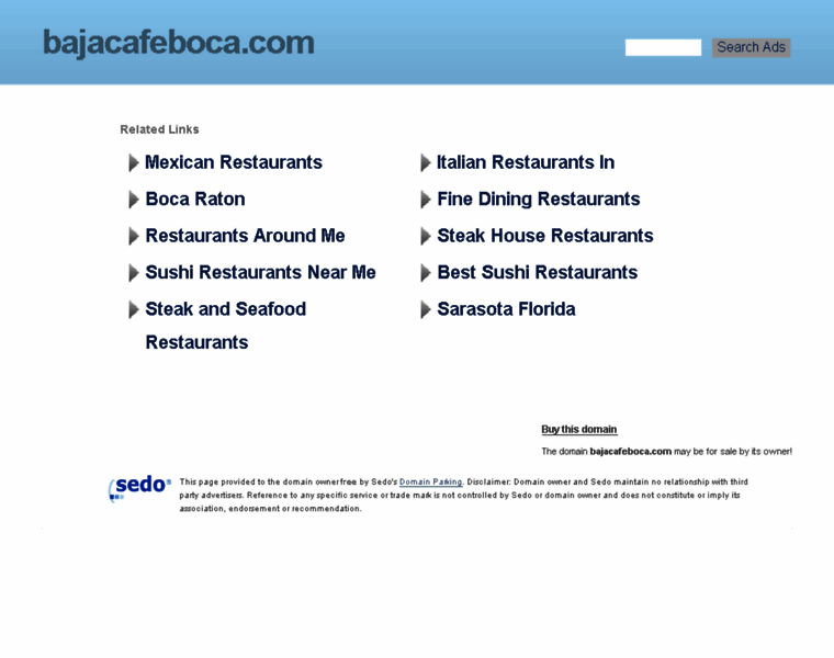 Bajacafeboca.com thumbnail