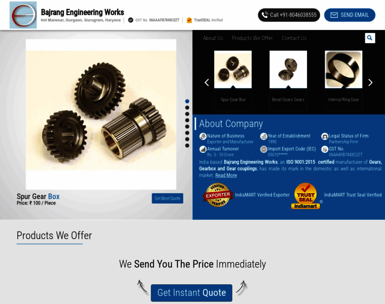 Bajranggears.com thumbnail