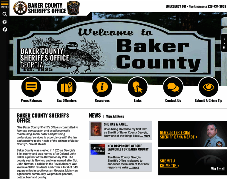 Bakercountysheriffoffice.org thumbnail