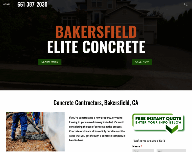 Bakersfieldcaconcrete.com thumbnail