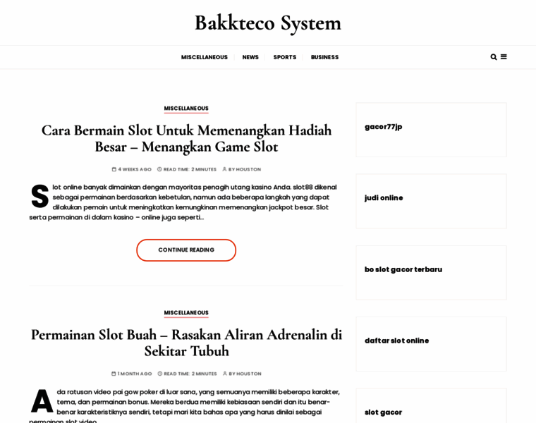 Bakktecosystem.one thumbnail